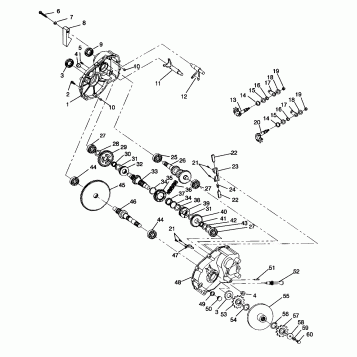 GEARCASE ASSEMBLY 2x4 400L W957540 (4930093009C003)