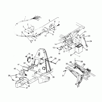 ELECTRICAL/TAILLIGHT ASSEMBLY  2x4 400L W957540 (4930093009C005)