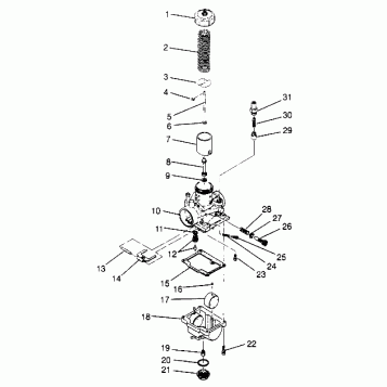 CARBURETOR 2x4 400L W957540 (4930093009D006)