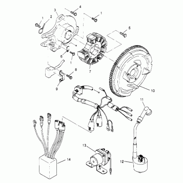 MAGNETO ASSEMBLY  2x4 400L W957540 (4930093009D009)
