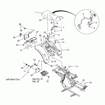 REAR CAB ASSEMBLY Sport 400L W958540 (4930133013A006)