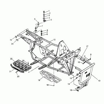 FRAME ASSEMBLY Sport 400L W958540 (4930133013A007)