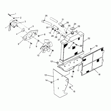 COOLING SYSTEM Sport 400L W958540 (4930133013A010)