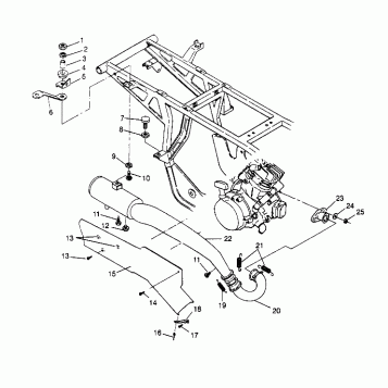 EXHAUST SYSTEM Sport 400L W958540 (4930133013A011)