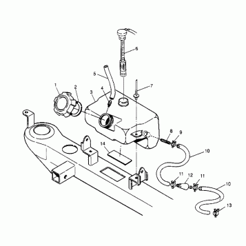 OIL TANK ASSEMBLY Sport 400L W958540 (4930133013A013)