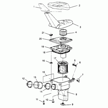 AIR BOX ASSEMBLY Sport 400L W958540 (4930133013B001)