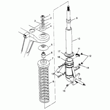 STRUT ASSEMBLY Sport 400L W958540 (4930133013B002)