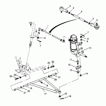 STEERING/A-ARM ASSEMBLY Sport 400L W958540 (4930133013B007)