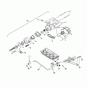REAR BRAKE ASSEMBLY Sport 400L W958540 (4930133013C001)