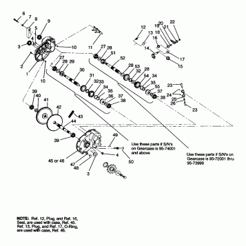 GEARCASE ASSEMBLY Sport 400L W958540 (4930133013C004)