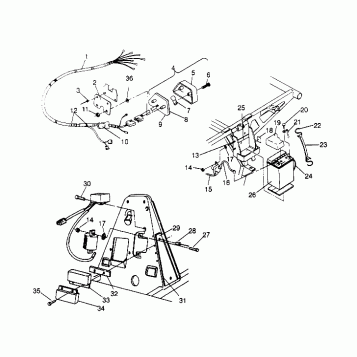 ELECTRICAL/TAILLIGHT ASSEMBLY Sport 400L W958540 (4930133013C006)