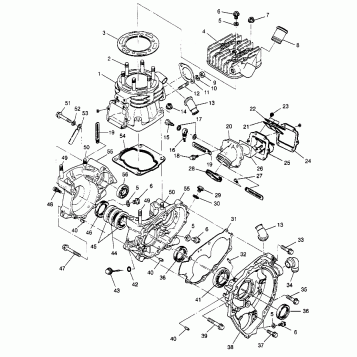CRANKCASE and CYLINDER Sport 400L W958540 (4930133013C008)