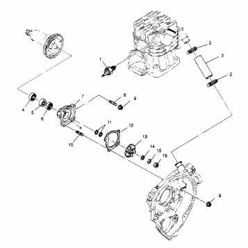 WATER PUMP Sport 400L W958540 (4930133013C011)