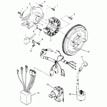 MAGNETO ASSEMBLY Sport 400L W958540 (4930133013D002)