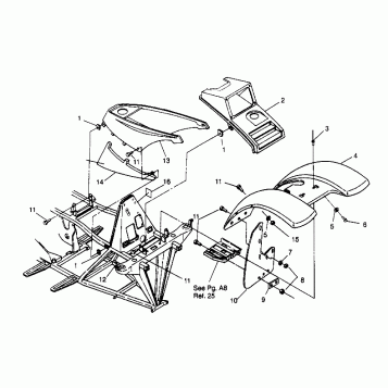 FRONT CAB ASSEMBLY 4x4 300 W958130 (4930183018A005)