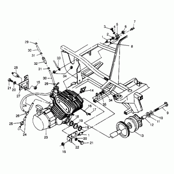 ENGINE MOUNTING 4x4 300 W958130 (4930183018A009)