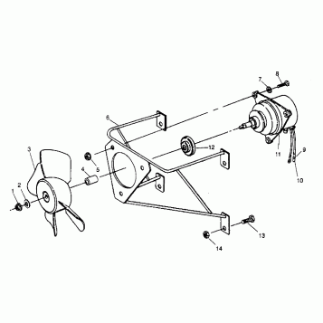 FAN ASSEMBLY 4x4 300 W958130 (4930183018A010)