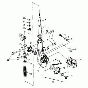 FRONT STRUT ASSEMBLY 4x4 300 W958130 (4930183018B005)