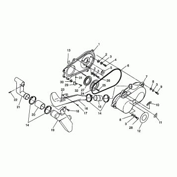 CLUTCH COVER ASSEMBLY 4x4 300 W958130 (4930183018C001)