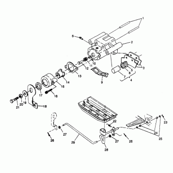 REAR BRAKE ASSEMBLY 4x4 300 W958130 (4930183018C005)