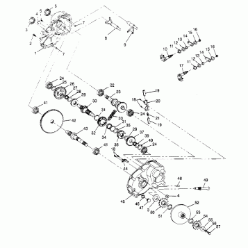 GEARCASE ASSEMBLY 4x4 300 W958130 (4930183018C008)