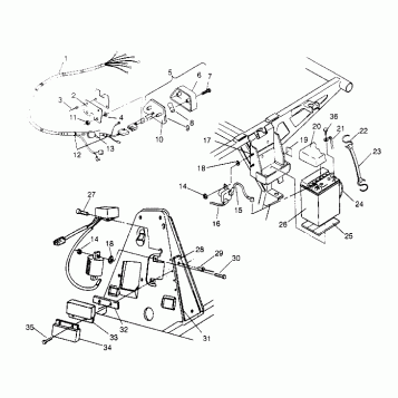 ELECTRICAL/TAILLIGHT ASSEMBLY 4x4 300 W958130 (4930183018C010)