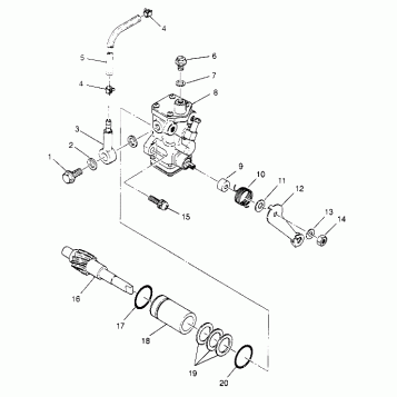 OIL PUMP ASSEMBLY 4x4 300 W958130 (4930183018D004)