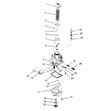 CARBURETOR 4x4 300 W958130 (4930183018D005)