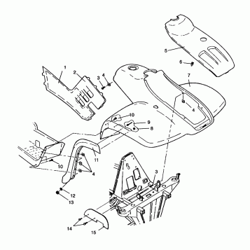 FRONT CAB ASSEMBLY XPLORER 4X4 W959140 (4930223022A005)