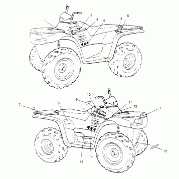 DECALS  XPLORER 4X4 W959140 (4930223022A008)