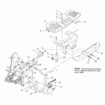FRONT RACK and BUMPER MOUNTING XPLORER 4X4 W959140 (4930223022A010)