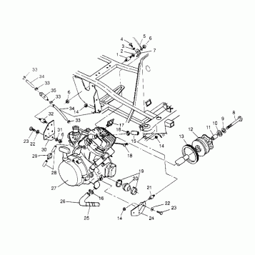 ENGINE MOUNTING  XPLORER 4X4 W959140 (4930223022A011)