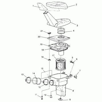 AIR BOX ASSEMBLY XPLORER 4X4 W959140 (4930223022B002)
