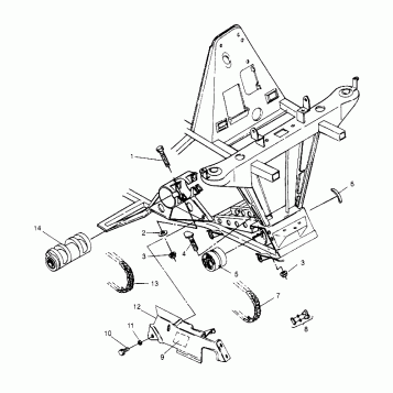 FRONT DRIVE ASSEMBLY XPLORER 4X4 W959140 (4930223022B003)