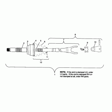 CV JOINT - NEAPCO PARTS XPLORER 4X4 W959140 (4930223022B005)