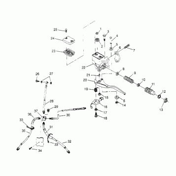 CONTROLS - MASTER CYLINDER/BRAKE LINE  XPLORER 4X4 W959140 (4930223022B010)