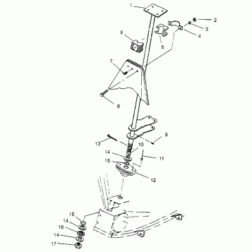 STEERING POST ASSEMBLY  XPLORER 4X4 W959140 (4930223022B013)
