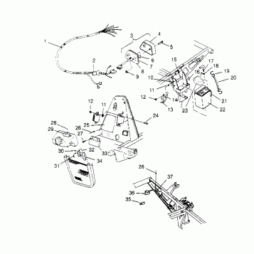 ELECTRICAL/TAILLIGHT ASSEMBLY XPLORER 4X4 W959140 (4930223022C009)