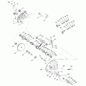 GEARCASE ASSEMBLY XPLORER 4X4 W959140 (4930223022C011)