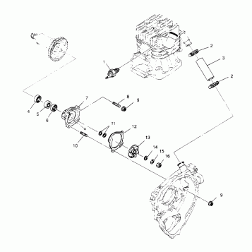 WATER PUMP XPLORER 4X4 W959140 (4930223022D003)