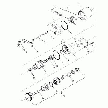 STARTING MOTOR XPLORER 4X4 W959140 (4930223022D007)