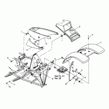 FRONT CAB ASSEMBLY 6x6 400L - U.S.  W958740, SWEDISH  S958740 and NORWEGIAN (4930273027A005)