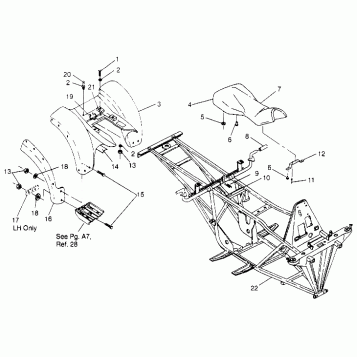 REAR CAB ASSEMBLY 6x6 400L - U.S.  W958740, SWEDISH  S958740 and NORWEGIAN (4930273027A006)