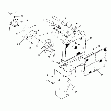 COOLING SYSTEM 6x6 400L - U.S.  W958740,  SWEDISH S958740 and NORWEGIAN N95 (4930273027A012)