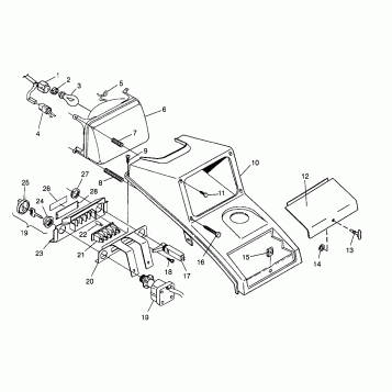 HEADLIGHT ASSEMBLY 6x6 400L - U.S. W958740, SWEDISH S958740 and NORWEGIAN N (4930273027B002)