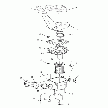 AIR BOX ASSEMBLY 6x6 400L - U.S. W958740, SWEDISH S958740 and NORWEGIAN N95 (4930273027B003)