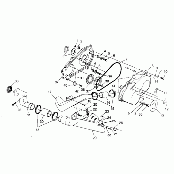 CLUTCH COVER ASSEMBLY 6x6 400L, U.S. W 958740, SWEDISH S958740 and NORWEGIA (4930273027C009)