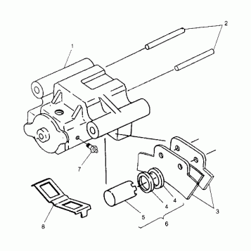 REAR BRAKE ASSEMBLY 6x6 400L - U.S.  W958740, SWEDISH  S958740 and NORWEGIA (4930273027C012)