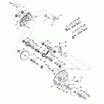 GEARCASE ASSEMBLY 6x6 400L NORWEGIAN N958740 (4930273027D007)