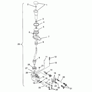 GEAR SELECTOR 6x6 400L NORWEGIAN N958740 (4930273027D009)